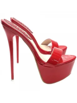 Kiara Shoes ZOCCOLI ROSSI TACCO 17 CM... Rosso Online