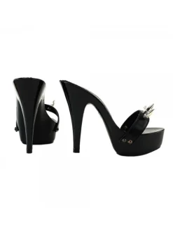 Kiara Shoes ZOCCOLI SEXY NERI CON PUNTE Nero Hot