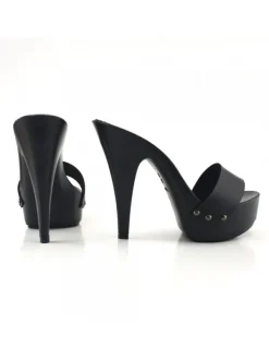 Kiara Shoes ZOCCOLI SEXY NERI CON TACCO... Nero Sale