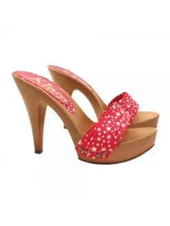 Kiara Shoes ZOCCOLI STELLATI CHRISTMAS... Rosso