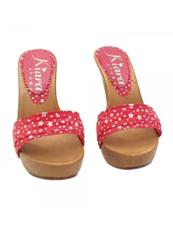 Kiara Shoes ZOCCOLI STELLATI CHRISTMAS... Rosso