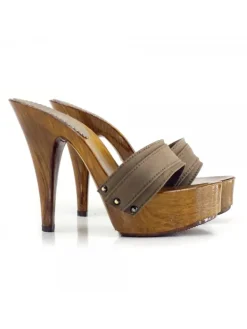 Kiara Shoes ZOCCOLI -K9101 TAU Taupe Outlet