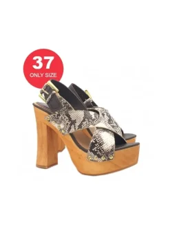 Kiara Shoes ZOCCOLI TOE SOLO 37 Beige Best