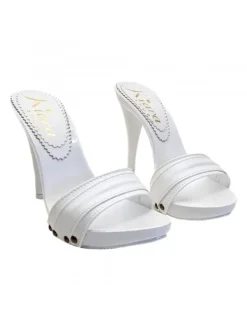 Kiara Shoes ZOCCOLI TOTAL WHITE TACCO... BIANCO Hot
