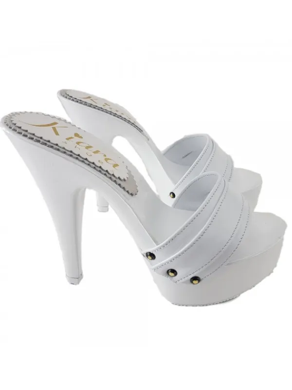 Kiara Shoes ZOCCOLI TUTTI BIANCHI BIANCO Online