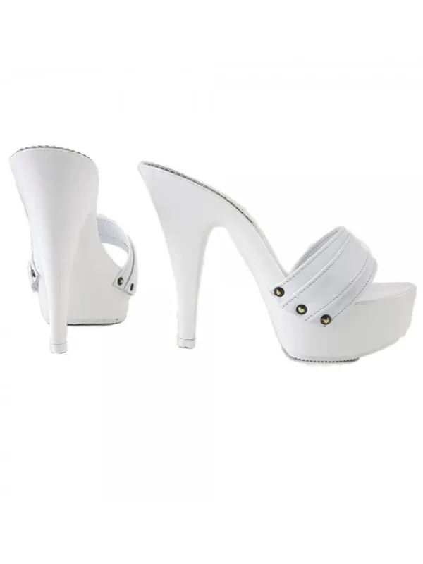 Kiara Shoes ZOCCOLI TUTTI BIANCHI BIANCO Online