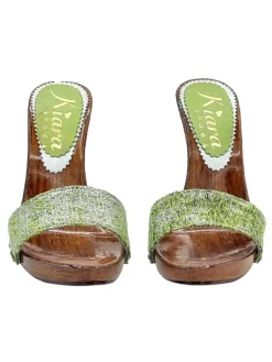 Kiara Shoes ZOCCOLI TWEED ... Verde Hot