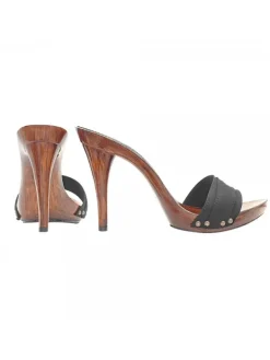 Kiara Shoes ZOCCOLI VARI COLORI tacco... Nero Clearance
