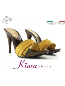 Kiara Shoes ZOCCOLI VARI COLORI tacco... Nero Clearance