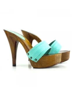 Kiara Shoes ZOCCOLI VERDE SMERALDO Sale