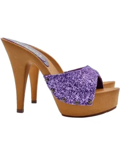 Kiara Shoes ZOCCOLI GLITTER... VIOLA Hot