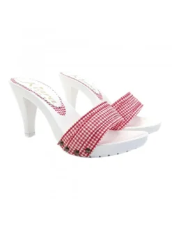 Kiara Shoes ZOCCOLO ARTIGIANALE CON... Rosso Sale