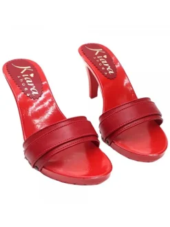 Kiara Shoes ZOCCOLO CON DOPPIA FASCIA... Rosso Outlet