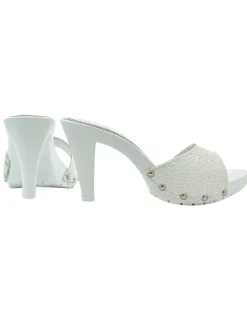 Kiara Shoes ZOCCOLO CON FASCIA IN PELLE... BIANCO Online