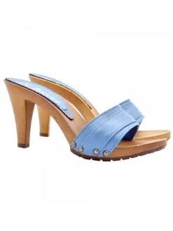 Kiara Shoes ZOCCOLO CON FASCIA IN PELLE... Blu