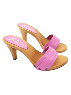 Kiara Shoes ZOCCOLO CON FASCIA IN PELLE... Fuxia