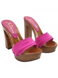 Kiara Shoes ZOCCOLO CON TACCO COMODO Fuxia Best