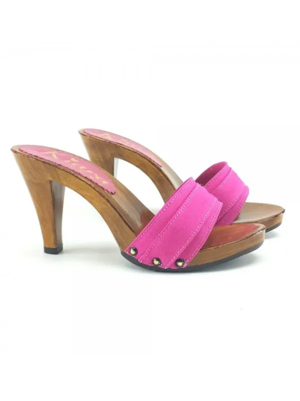 Kiara Shoes ZOCCOLO TACCO 9 CM Fuxia
