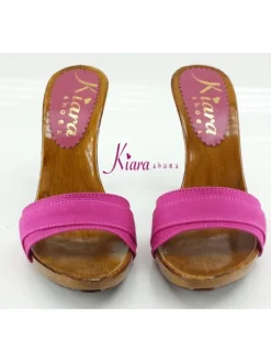 Kiara Shoes ZOCCOLO TACCO 9 CM Fuxia