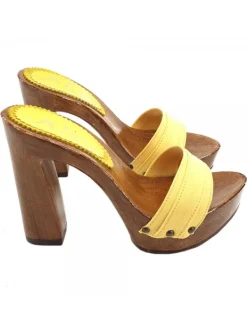 Kiara Shoes ZOCCOLO CON TACCO... Giallo