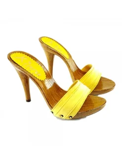 Kiara Shoes ZOCCOLO TACCO 12 Giallo Hot