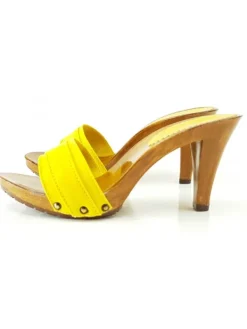 Kiara Shoes ZOCCOLO TACCO 9 CM Giallo Hot