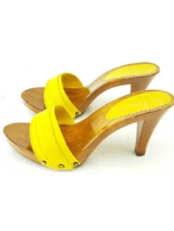 Kiara Shoes ZOCCOLO TACCO 9 CM Giallo Hot