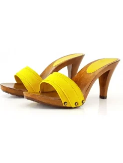 Kiara Shoes ZOCCOLO TACCO 9 CM Giallo Hot