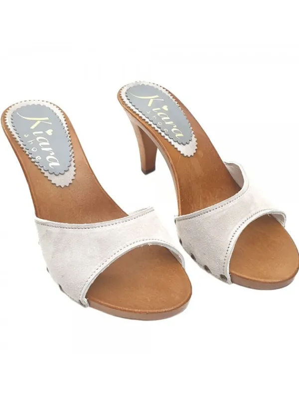 Kiara Shoes ZOCCOLO IN CAMOSCIO COLOR... Clearance