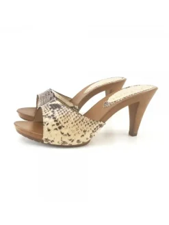 Kiara Shoes ZOCCOLO IN PITONE BEIGE Sale