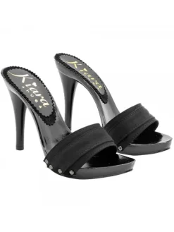 Kiara Shoes ZOCCOLO LACCATO TACCO 12 Nero Online