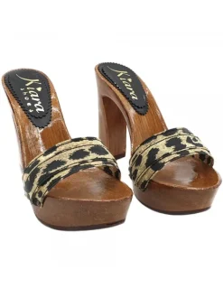 Kiara Shoes ZOCCOLO LEOPARDATO CON...