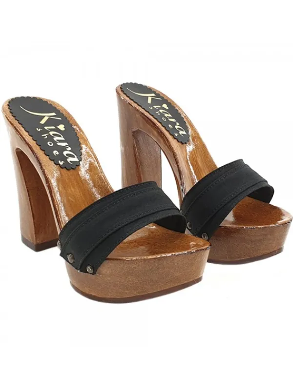 Kiara Shoes ZOCCOLO CON TACCO COMODO Nero Best