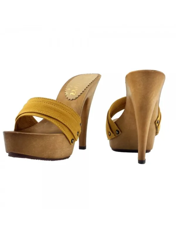 Kiara Shoes ZOCCOLO MOU TACCO 13 Ocra