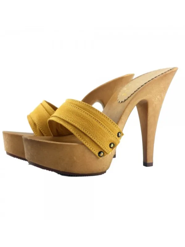 Kiara Shoes ZOCCOLO MOU TACCO 13 Ocra