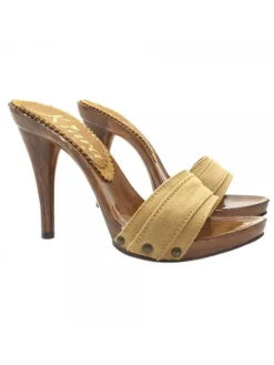 Kiara Shoes ZOCCOLO TACCO 12 Ocra Hot