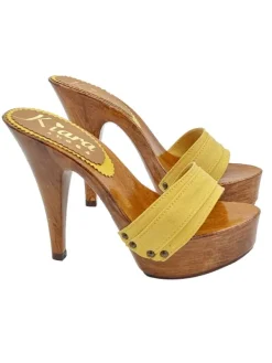 Kiara Shoes ZOCCOLO TACCO 13 Ocra Hot