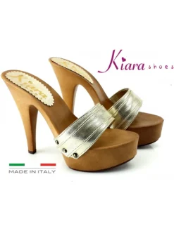 Kiara Shoes ZOCCOLO TACCO 13 MOU Platino Discount
