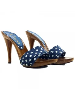 Kiara Shoes ZOCCOLO POIS BLE Blu Sale