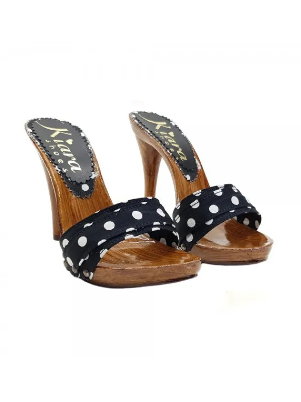 Kiara Shoes ZOCCOLO POIS Nero New