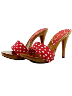 Kiara Shoes ZOCCOLO POIS Rosso Clearance