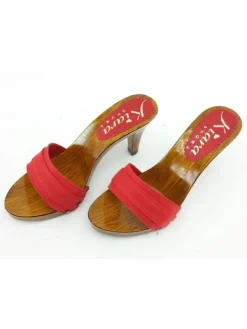 Kiara Shoes ZOCCOLO TACCO 9 CM Rosso Outlet