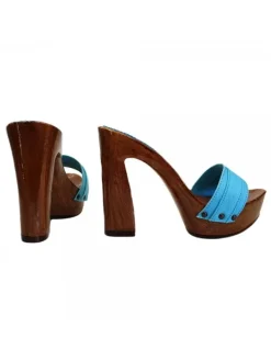 Kiara Shoes ZOCCOLO CON TACCO... Turchese Hot